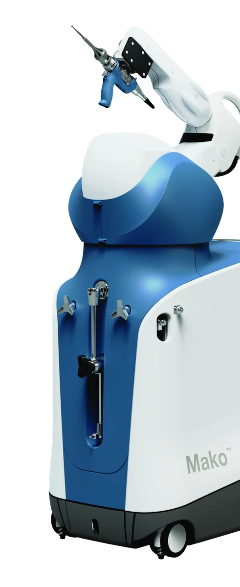 Stryker Mako robotic arm with the shoulder-specific instrument